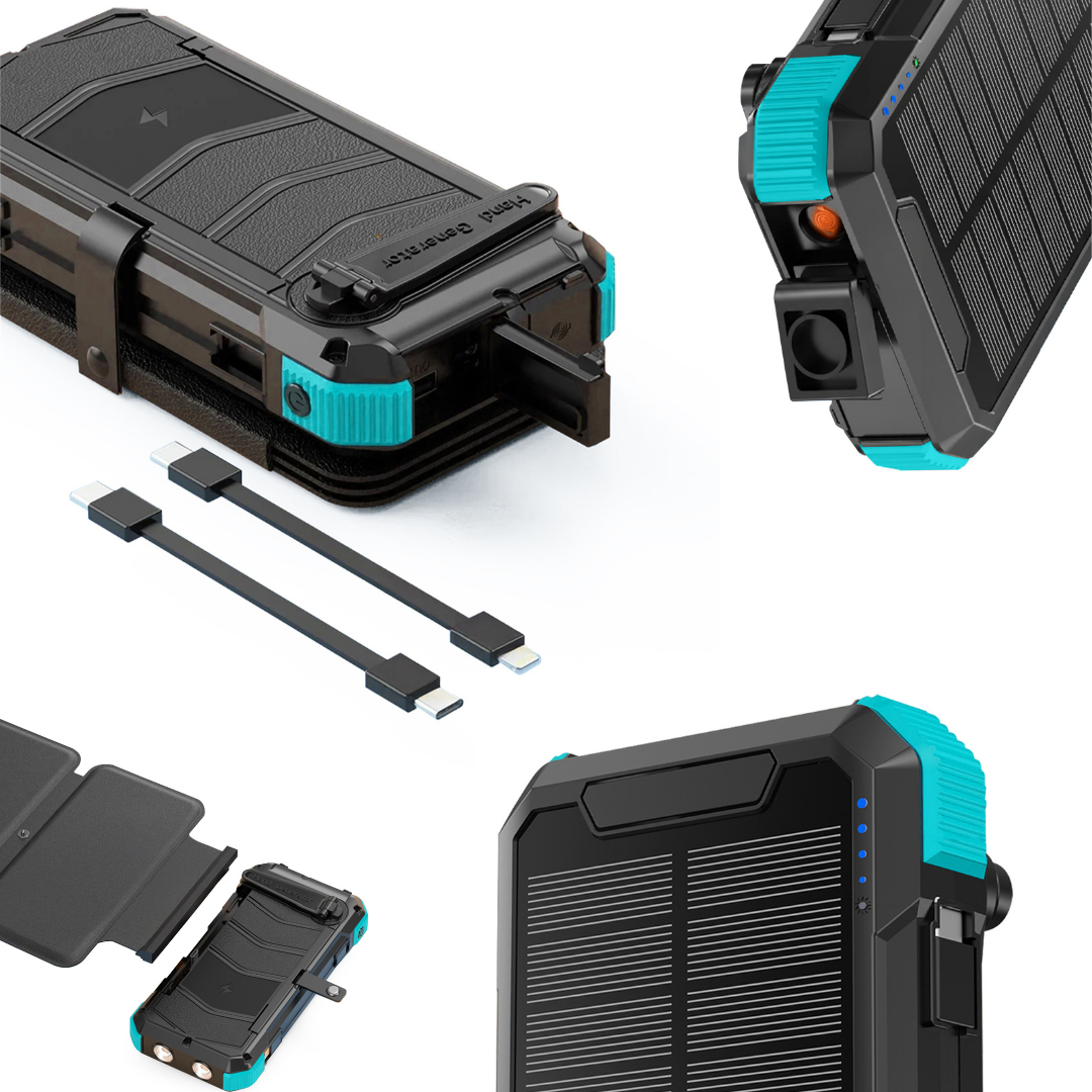 ASP-P20000HS Powerbank + 6'lı Solar Panel Dahil