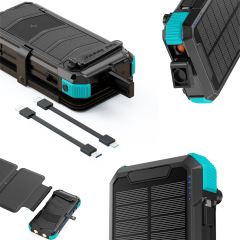 ASP-P20000HS Powerbank + 6'lı Solar Panel Dahil