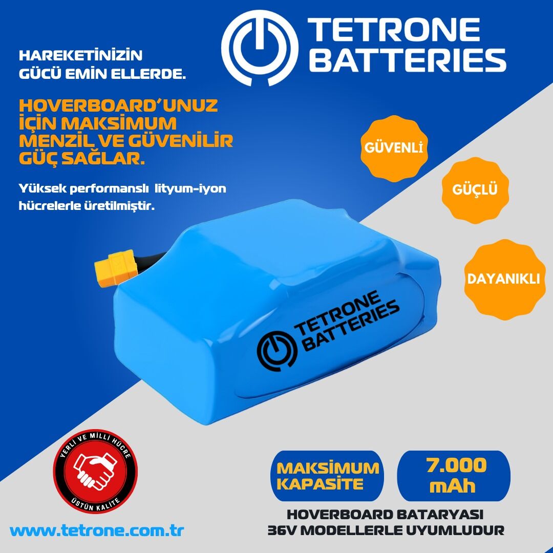 Hoverboard Bataryası 36V 7000mAh