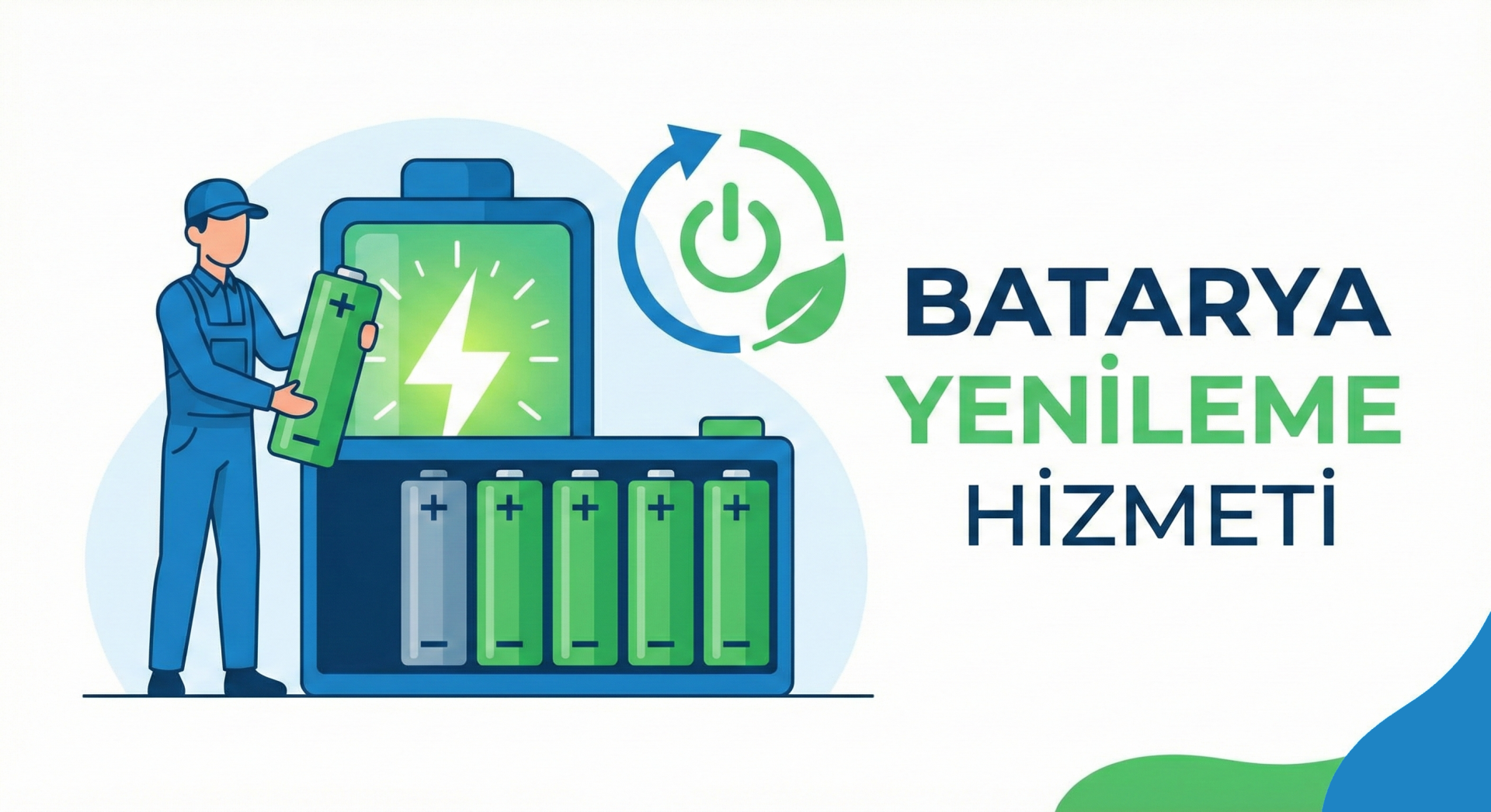 7 Hücre'li Batarya Yenileme Hizmeti