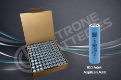 ASPİLSAN A28 3.65V 2800 mAh Lityum İyon Pil - 100 Adet
