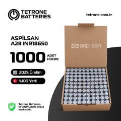 ASPİLSAN A28 3.65V 2800 mAh Lityum İyon Pil - 1000 Adet